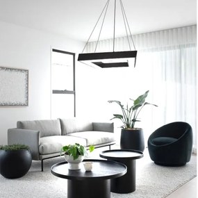 Lampadario LED a sospensione con filo LED/40W/230V 4000K 60x60 cm