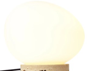 Lampada da tavolo Japandi beige con vetro opale - Sally