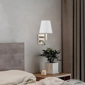 Brilagi - Applique a LED DEYA 1xE14/40W/230V + LED/3W bianco/cromo opaco