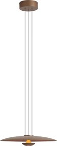 Lampada a Sospensione Moderna Bronzo con Legno di Noce Incl. LED Dimmerabile - Smith