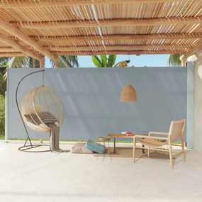 Tenda Laterale Retrattile Per Patio 220x600 Cm Grigia /