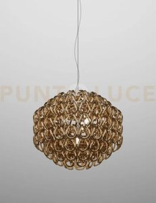 Giogali sospensione 65 cristallo oro e cromo lucido 4 luci attacco ...