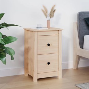 Comodino 40x35x61,5 Cm İn Legno Massello Di Pino /