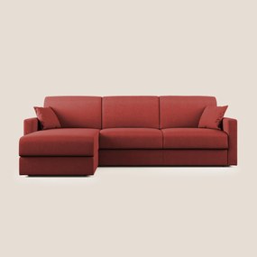 Chris Divano letto angolare con penisola in microfibra smacchiabile T11