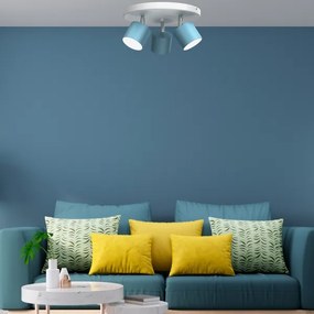 Faretto DIXIE 3xGX53/11W/230V blu