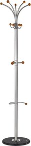 Appendiabiti W46 in argento - H180 cm