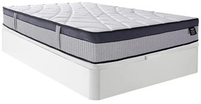 Set 140x190 rete vano bianco + mater. ibrido ibrido molle insacchettate 5 zone memory foam sp.30 - PATNOS di YSMÉE