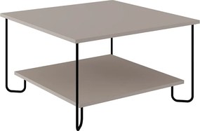 Tavolino grigio 80x80 cm Tonka - Marckeric