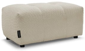 Poggiapiedi beige con rivestimento in bouclé Roxelane – Bobochic Paris