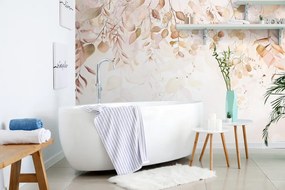 Carta da parati – Tocco Delicato di Natura in Marrone