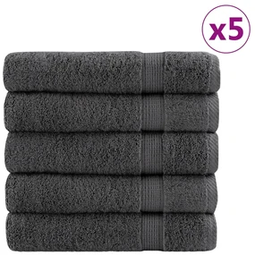 Asciugamani Bagno Solund 25 Pz Antracite 100x150cm 600gsm /