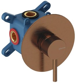 Rubinetto per doccia ad incasso monocomando Loop oro rosa lucido SANYCCES