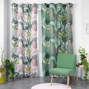 Tenda verde e rosa 140x260 cm Assana – douceur d'intérieur