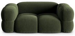 Divano verde con rivestimento in velluto 180 cm Loretto – Cosmopolitan Design