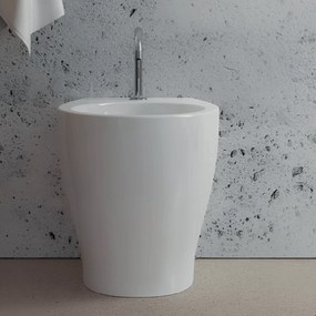 Bidet Da Terra Domus Falerii Bianco Lucido "Mascalzone"