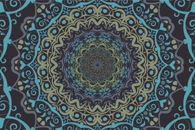 Carta da parati – Mandala astratta in stile vintage