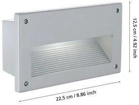 Eglo 88575 - Faretto da incasso per esterno ZIMBA 1xE14/60W/230V