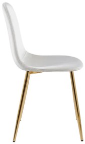 Sedia Golden Teok Velluto - Beige