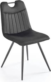 Sedia K521 velluto nero
