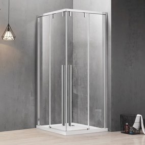 Box doccia 80x100 apertura doppio scorrevole vetro 8mm | KSA1000 - KAMALU