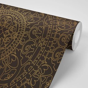 Carta da parati – Ornamento orientale dorato