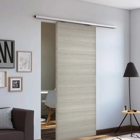Porta scorrevole reversibile Cambridge in mdf rovere grigio, L 93 x H 212 cm, con binario Belem