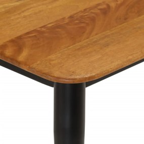 Panca 160x40x45 cm in legno massello di mango e ferro