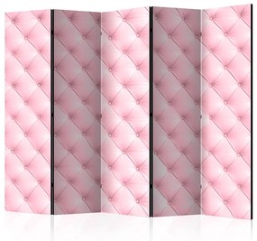 Paravento Sweet foam II - texture trapuntata polverosa dal colore rosa chiaro
