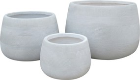 TRIPLY - set 3 vasi in fibra sintetica