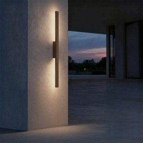 Applique Lineare 24W Luce Indiretta IP65 con LED OSRAM - Corten