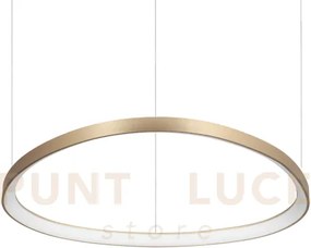 Gemini sospensione led 56 w on-off 6600 lm 4000 k ottone 81cm