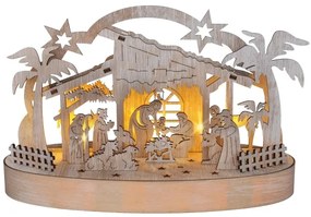 Solight 1v275 - Decorazione natalizia LED LED/2xAA/bianco caldo presepe