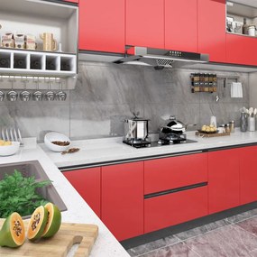 Pellicole Autoadesive Per Mobili 2 Pz Rosse 500x90 Cm Pvc /