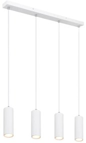 Globo 57911-4HW - Lampadario a sospensione con filo ROBBY 4xGU10/35W/230V bianco