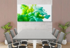 Quadro su tela – Inchiostro in sfumature verdi