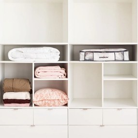 Organizer per vestiti sottovuoto/rinforzato in tessuto 65x50x15,5 cm Life – Compactor