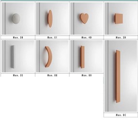 Cameretta David linea Fly finitura Cenere Wood, Bianco e Malva