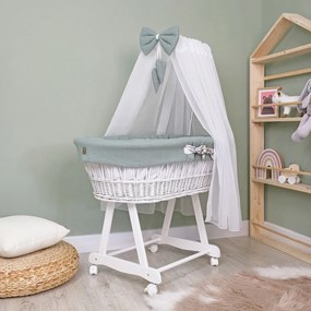 Culla in vimini con set per neonati - Animali del bosco
