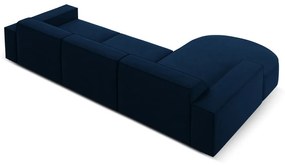 Divano angolare in velluto blu (angolo sinistro) Jodie - Micadoni Home