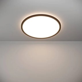 Eglo 901441 - Plafoniera LED da esterno ROVITO 16,8W/230V diametro 50cm IP44 nero