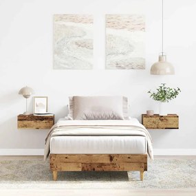 Giroletto Senza Materasso Legno Antico 90x190 Cm İn Truciolato /