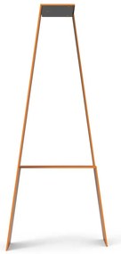Gamba per mobili STEELMI TRES in acciaio arancione satinato P 15 x H 71 cm