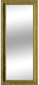 Specchio rettangolare in legno oro 58 x 143 cm