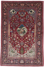 Kashan Tappeto 210x130 (Iran) Annodato A Mano