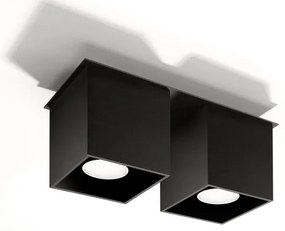 Sollux SL.0063 - Faretto QUAD 2 2xGU10/40W/230V nero