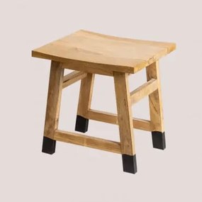 Sgabello basso in legno Pid Style Nero - Sklum