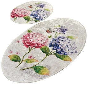 Set di tappetini per il bagno 2 pz 60x100 cm Ortanca – Foutastic