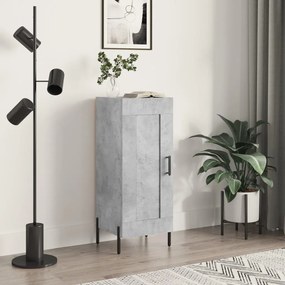 Credenza Grigio Cemento 34,5x34x90 Cm İn Legno Multistrato /