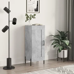 Credenza Grigio Cemento 34,5x34x90 Cm İn Legno Multistrato /
