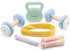 Set fitness in legno per bambini
